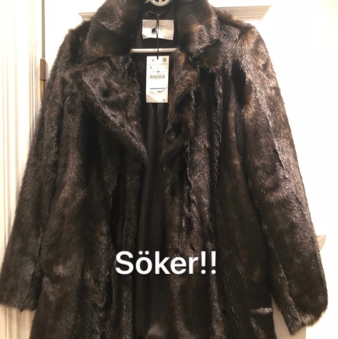 Söker denna fuskpäls kappa / jacka Zara