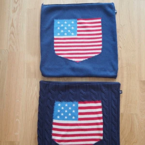  - Kuddfodral från GANT. Special edition med flaggor.  Säljer båda för 800kr eller ett för 450kr.  Som nya!