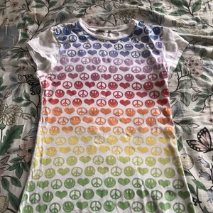  - Love and smile and peace.  Happy T-shirt. // pride 