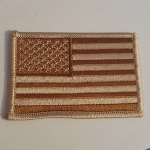 Patch - Brun flagga patch, iron on patch ♡ helt ny ♡