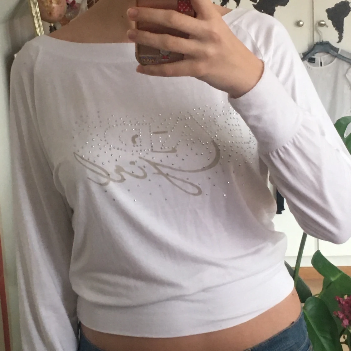 Tröja med rhinestones