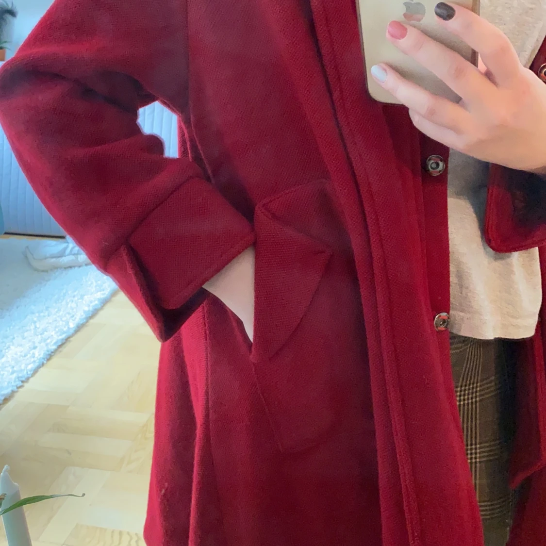 Supersöt röd kappa  - 91