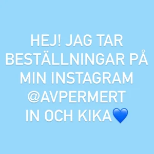 Insta @avpermert - Hej! Jag lägger både ut färdiga väskor men tar även beställningar på insta dm! In och kolla, har en händelse där jag berättar hur beställningen går till💙