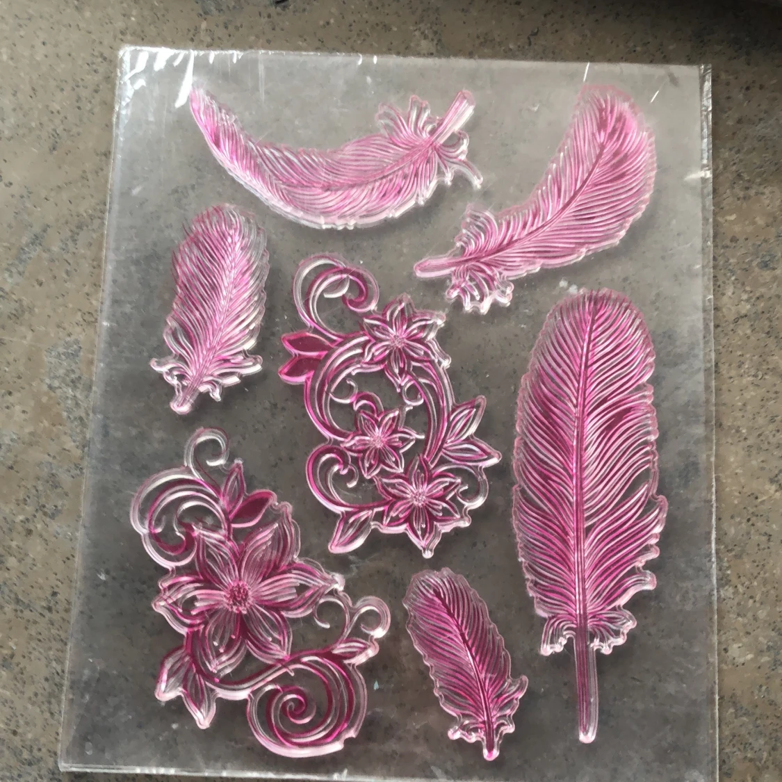 Fina fjäderstämplar - 90