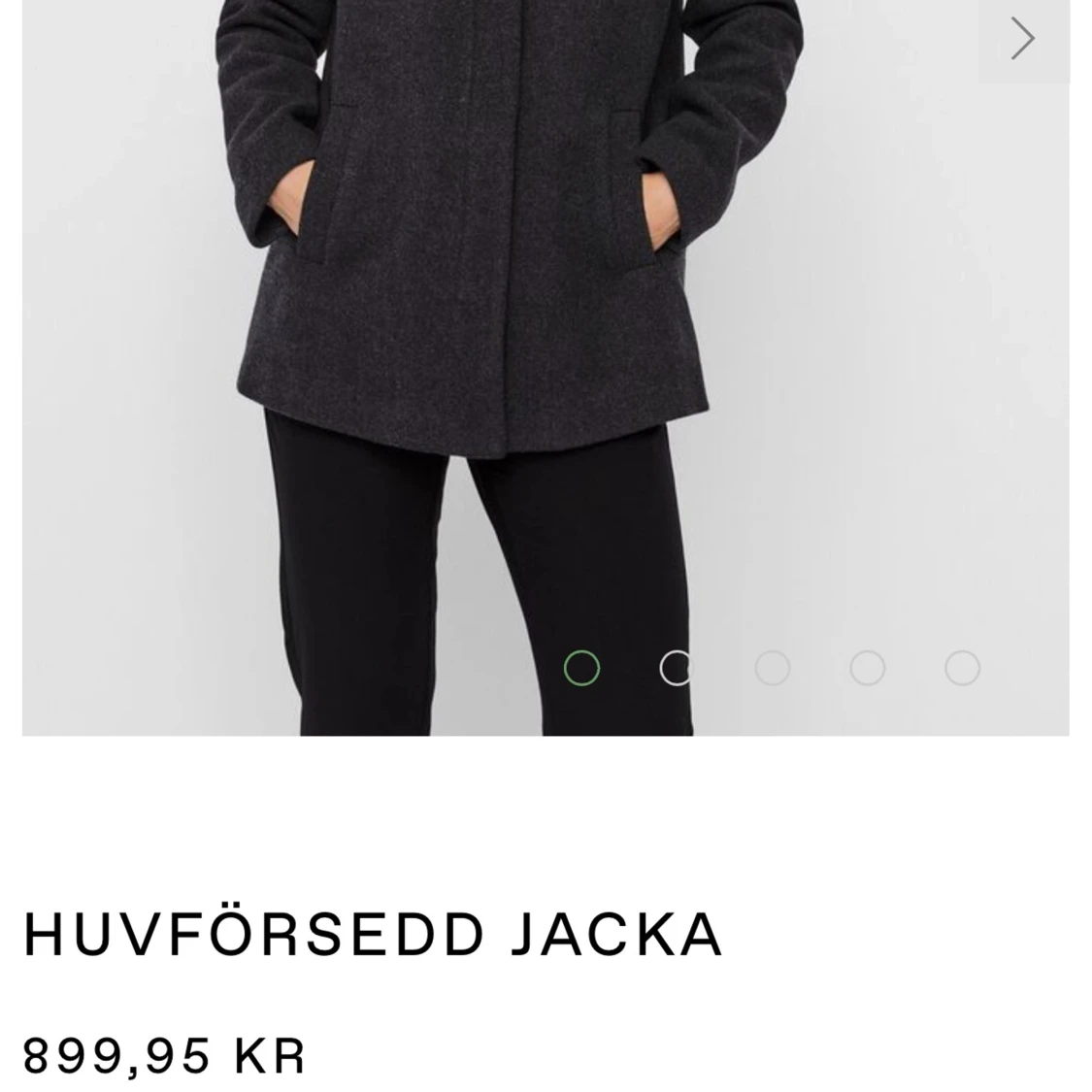 VERO MODA LJUSGRÅ KAPPA/ JACKA STRL XS - 90