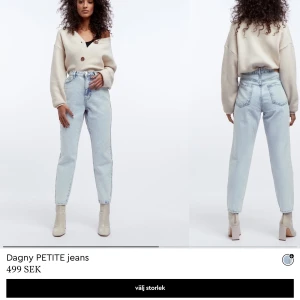 Mom jeans - Säljer dessa supertreniga mom jeans från ginatricot. Använd ett fåtal gånger pågrund av att dem var förstora förut och nu har jag många liknande. Storlek 34💕170+frakt✨