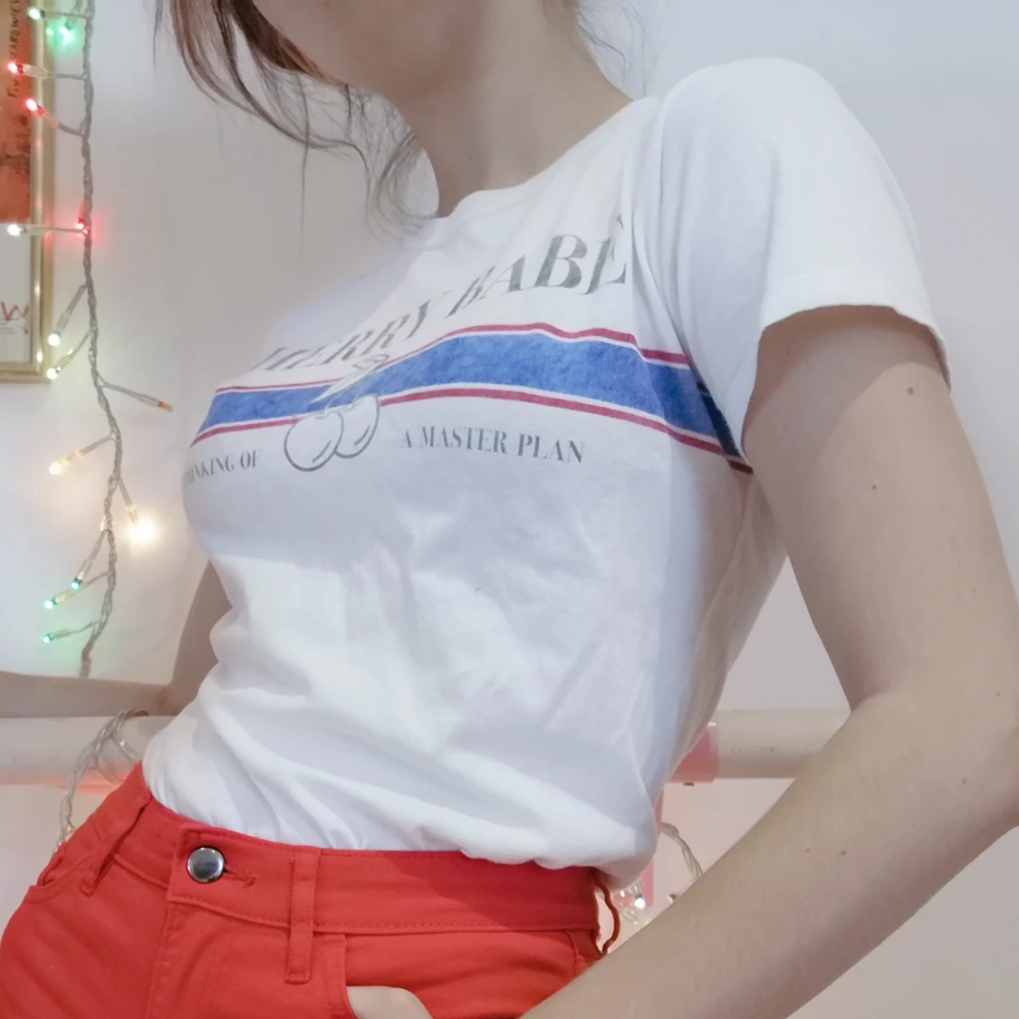 "Cherry Babe" T-shirt från Pull&Bear - 90