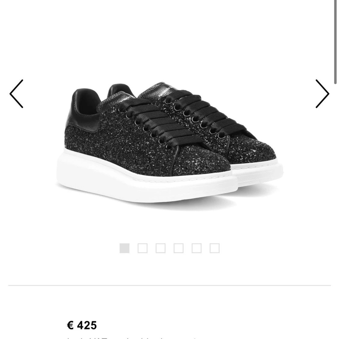 Alexander mcqueen svarta glitter - 90