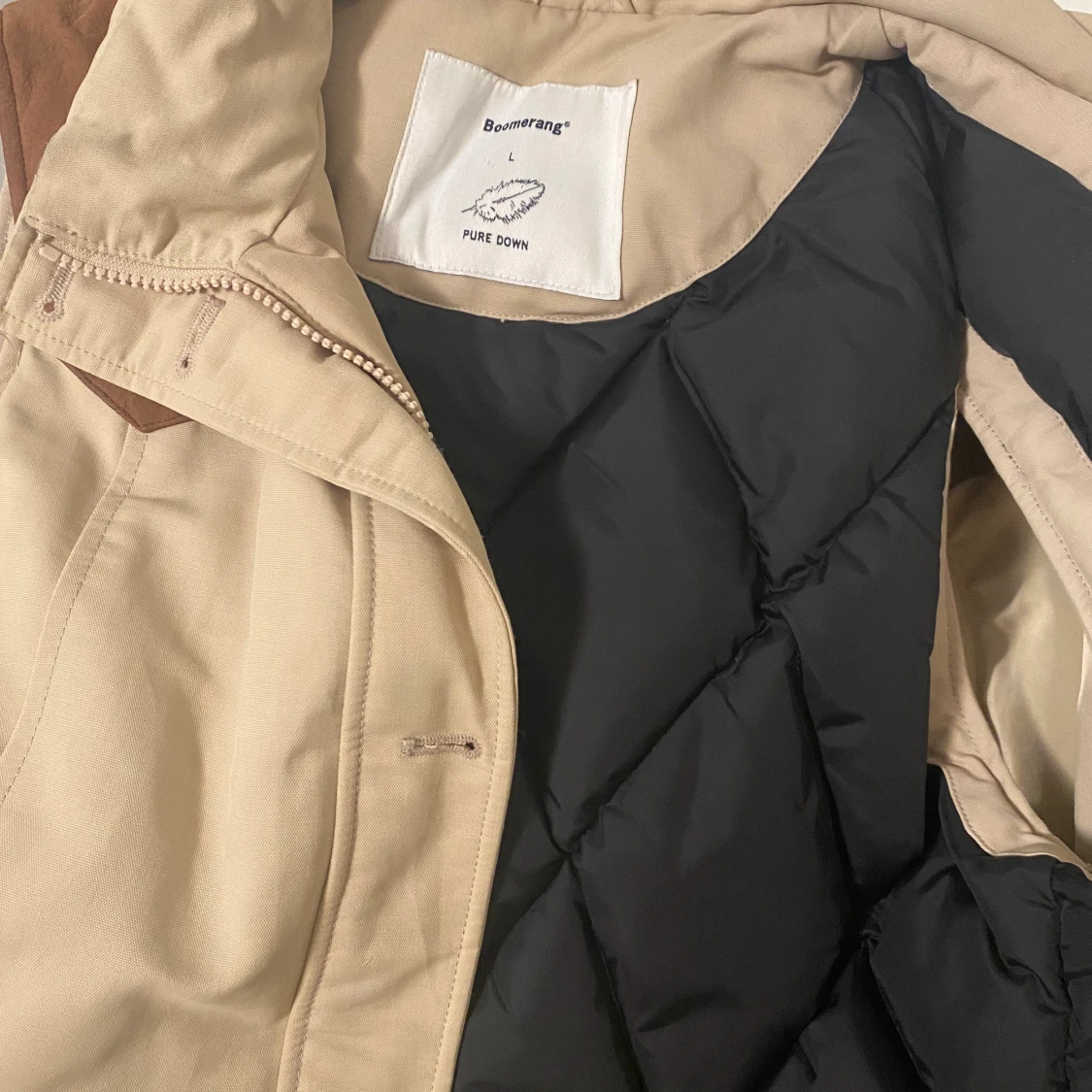 Boomerang Beige Dunväst Strl: L - 91