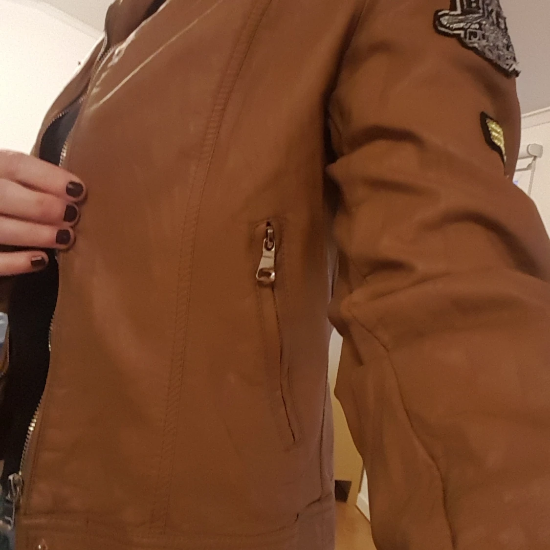 Skinnjacka stl m/l - 90