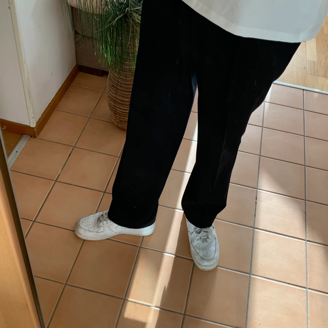 Vintage breda kostymbyxor