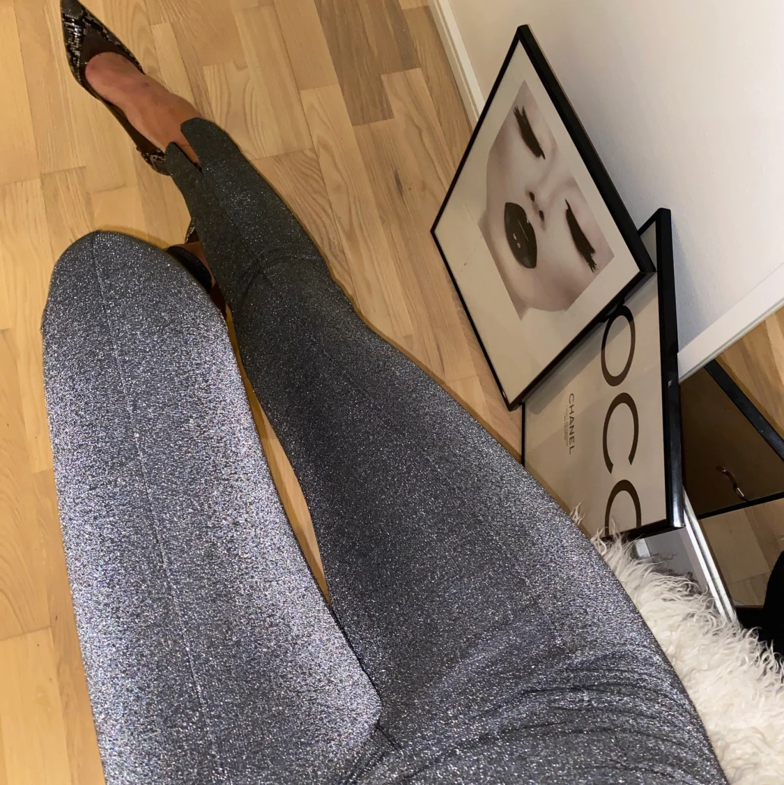 Glittriga nyårs-tights - 90