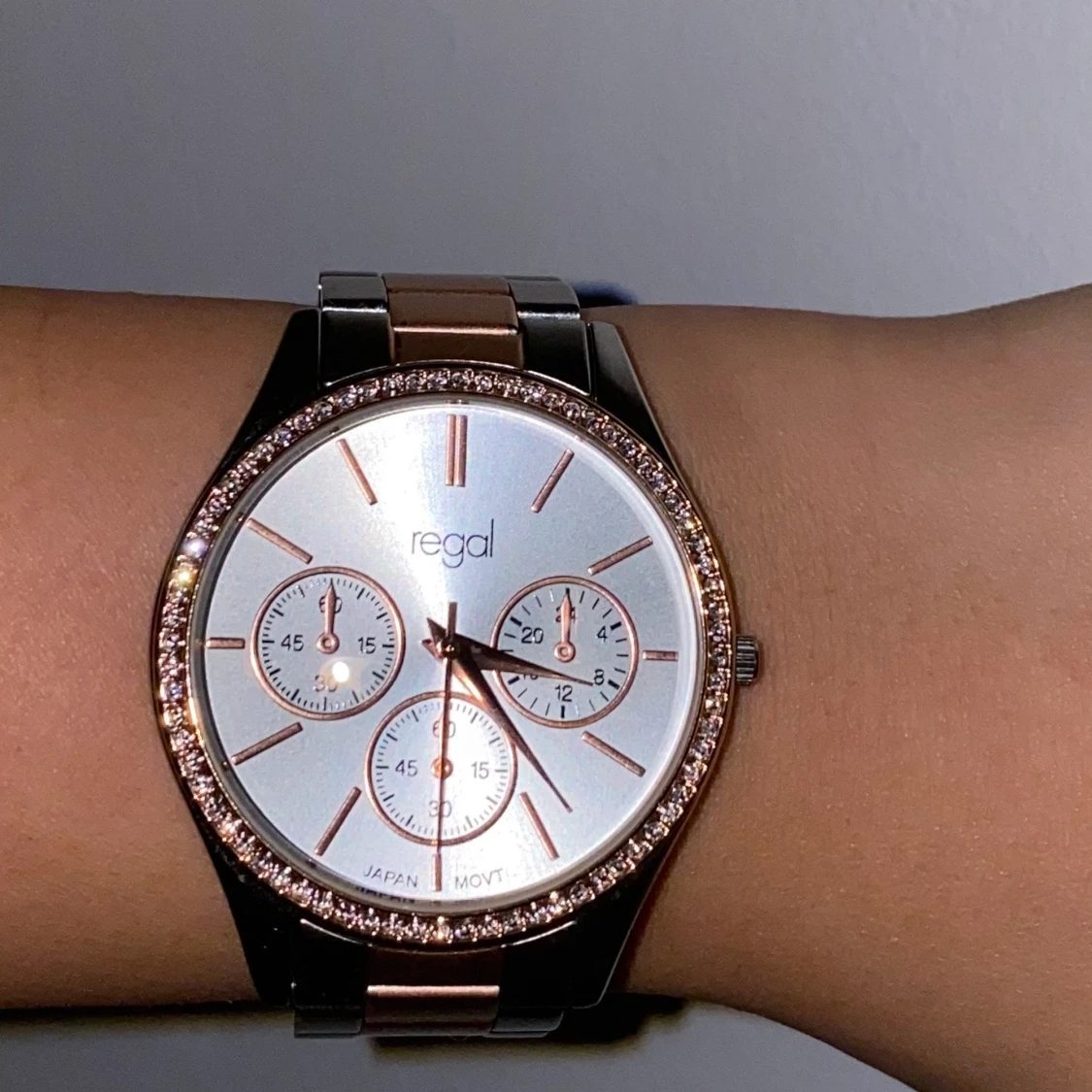 Klocka, accessoar, Regal Ur&penn rosé guld & Silver med stenar  - 90