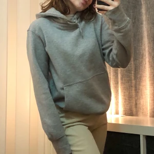 Grå weekday hoodie - Fin och bra weekday hoodie. Säljer pga att jag ej använder den. Jag är storlek xs/s och denna sitter bra på mig (: 80kr +frakt. Pris kan diskuteras !