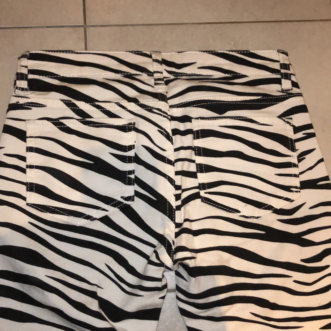 Zebra-mönstrade jeans - 91
