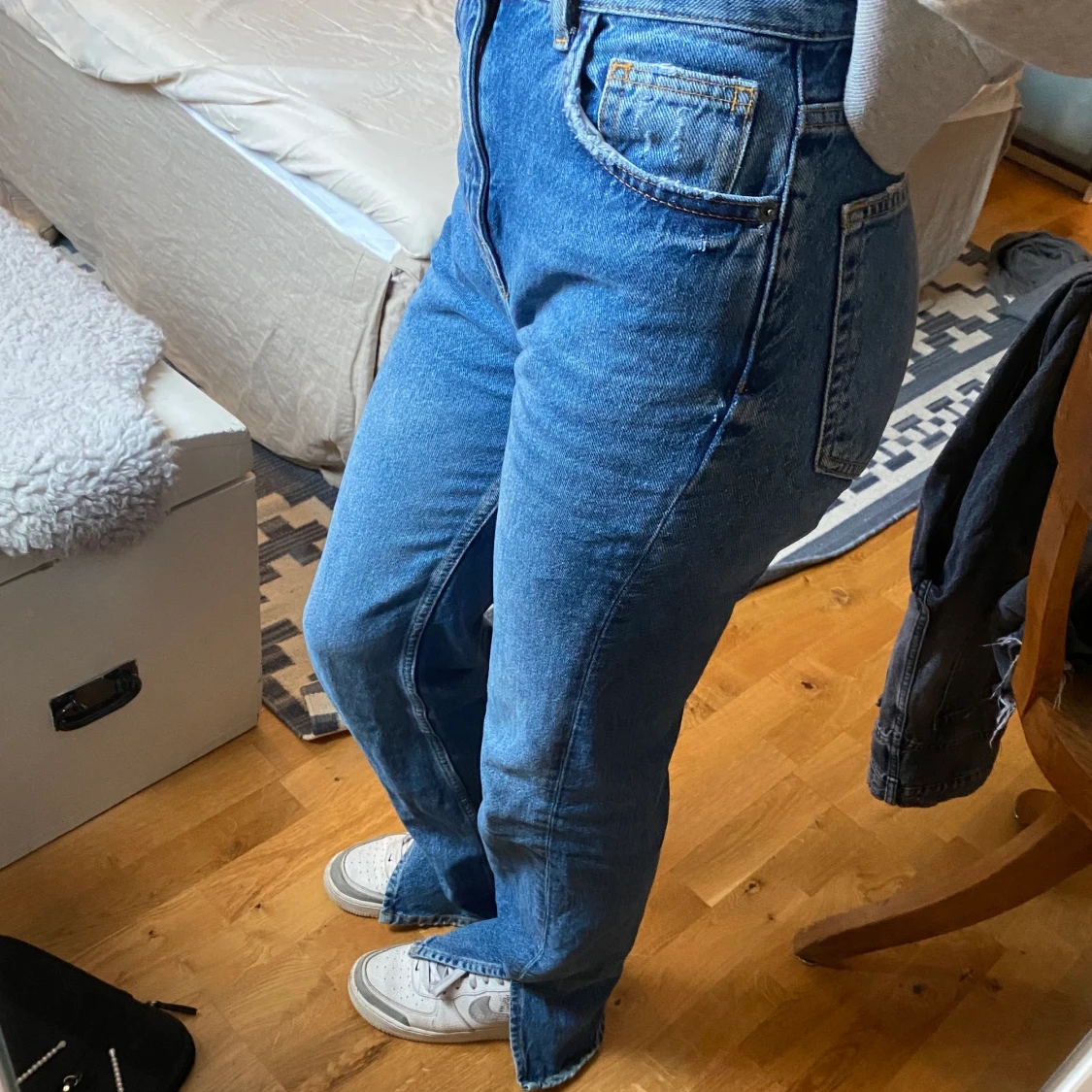 Jeans med slits - 90
