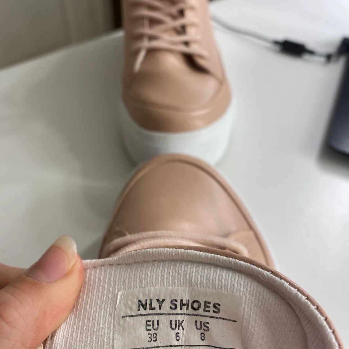 Rosa/beiga sneakers - 91