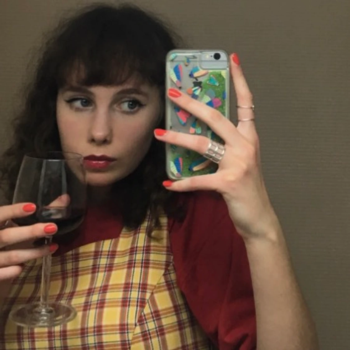 Rutig klänning  - 91