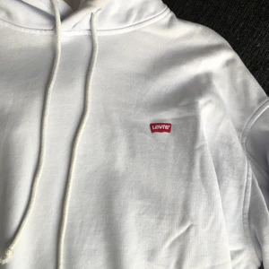 Levis hoodie - Ljusblå Levis hoodie,strl XS men passar oversized. Tror det finns någon liten fläck någonstans men ingenting som stör. Supersnygg och basis med den lilla loggan. 200kr och köparen betalar frakt!