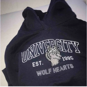  - Hoodie med tryck. Är i fint skick Köpt här på plick 