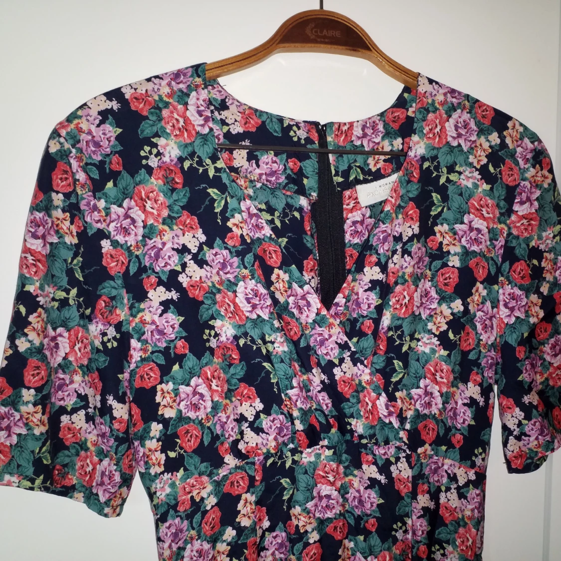 Blommig vintageklänning  - 91