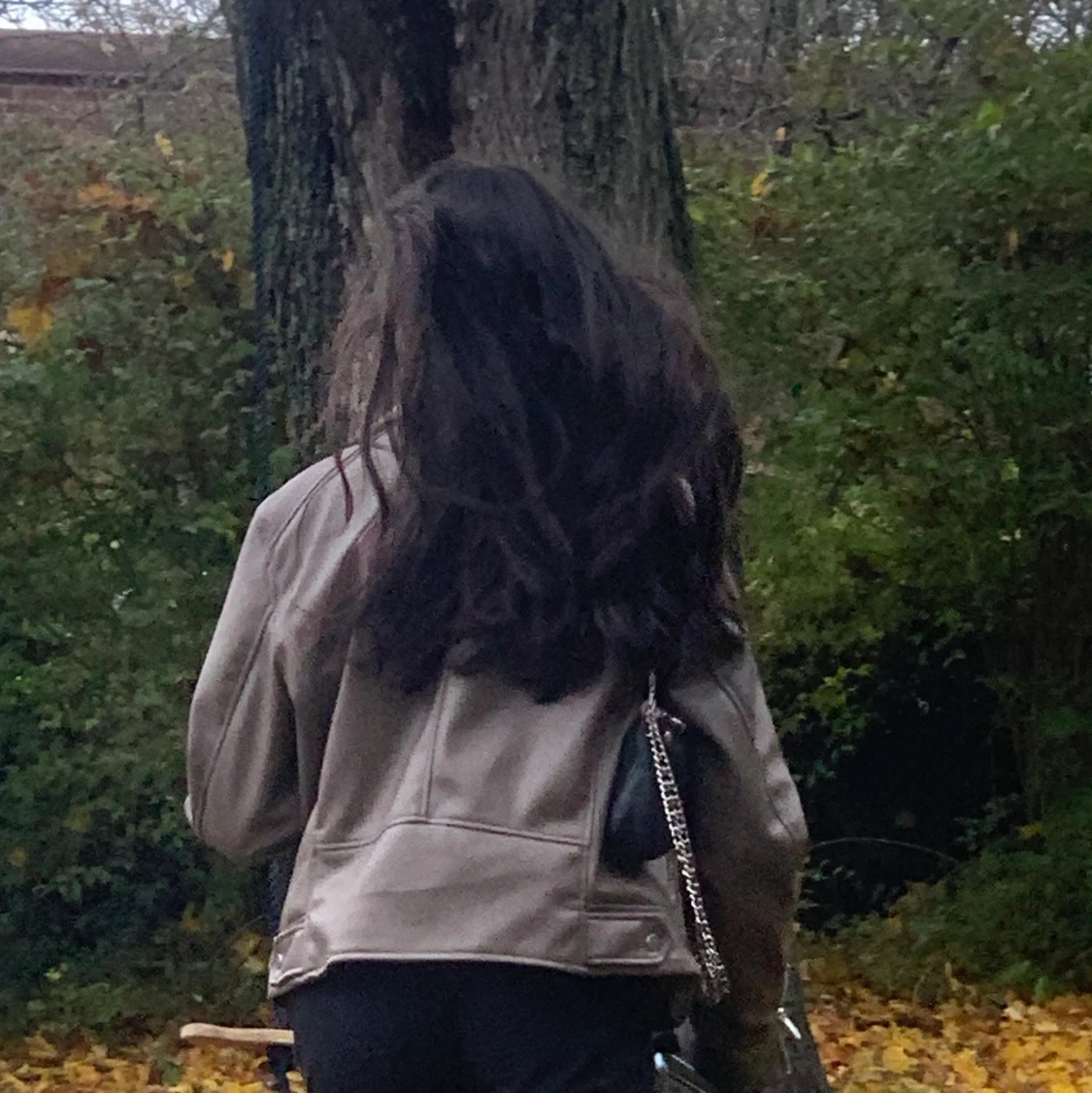 Brun skinnjacka - 91