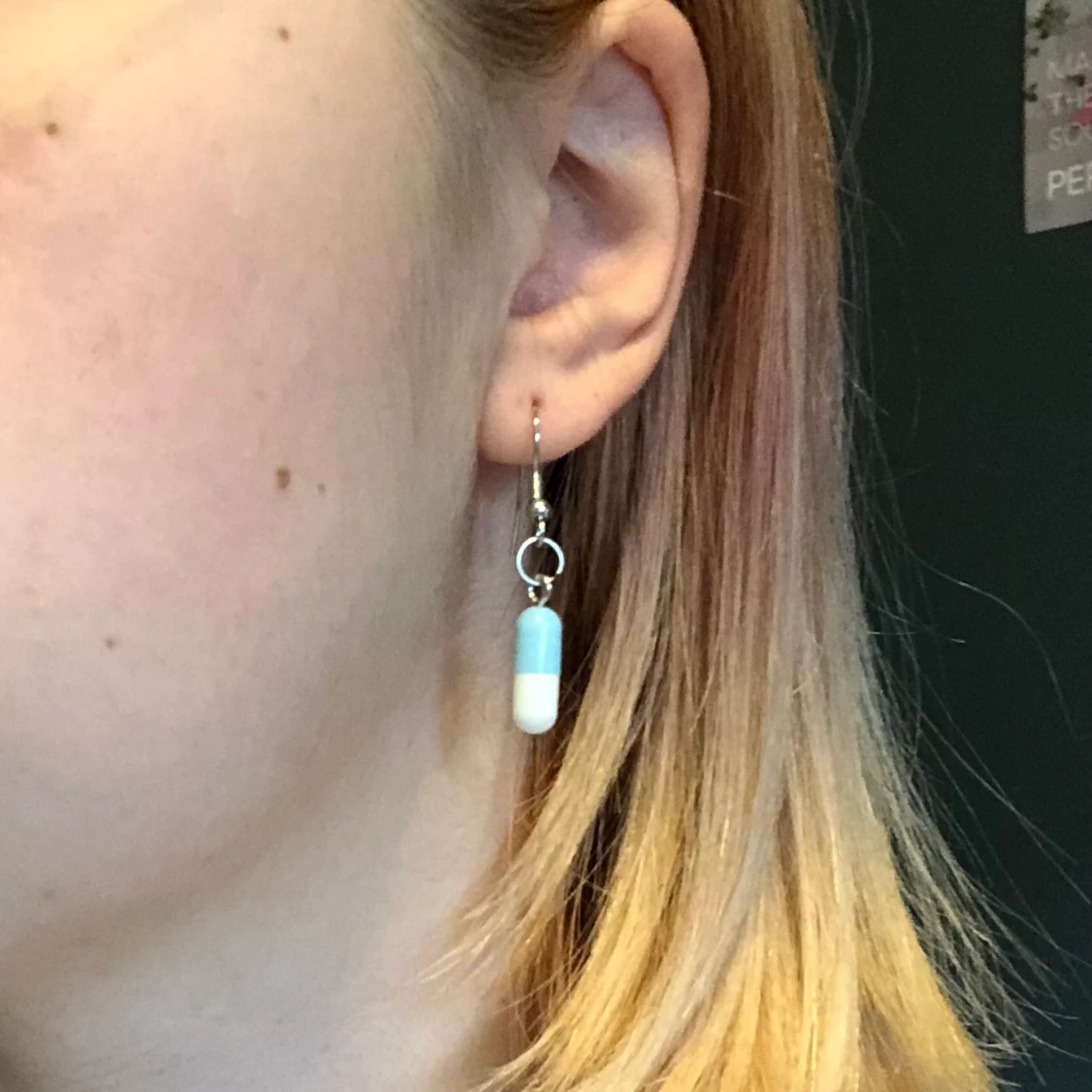 Örhängen med tabletter - 90