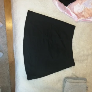 Svart kort kjol - Basic svart kjol med dragkedja där bak