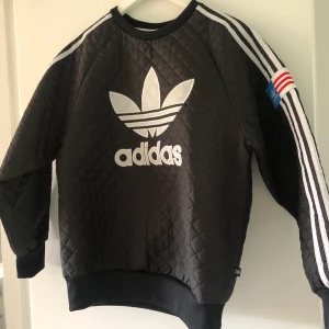 Adidas, Ritaora,  storlek S, sweatshirt  - Adidas sweatshirt i oversized model, den är i storlek S men kan lätt passa en M och ev L. Design av Ritaora, gjord i ett väldigt coolt material. Använd ett fåtal gånger så ser helt ny ut. Köpte den för ca 5-6 år sedan. 