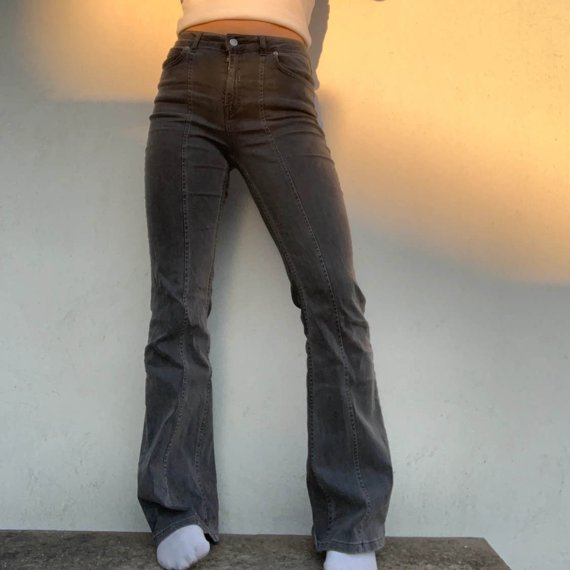 Stretchiga jeans från AFJ x NAKD - 90