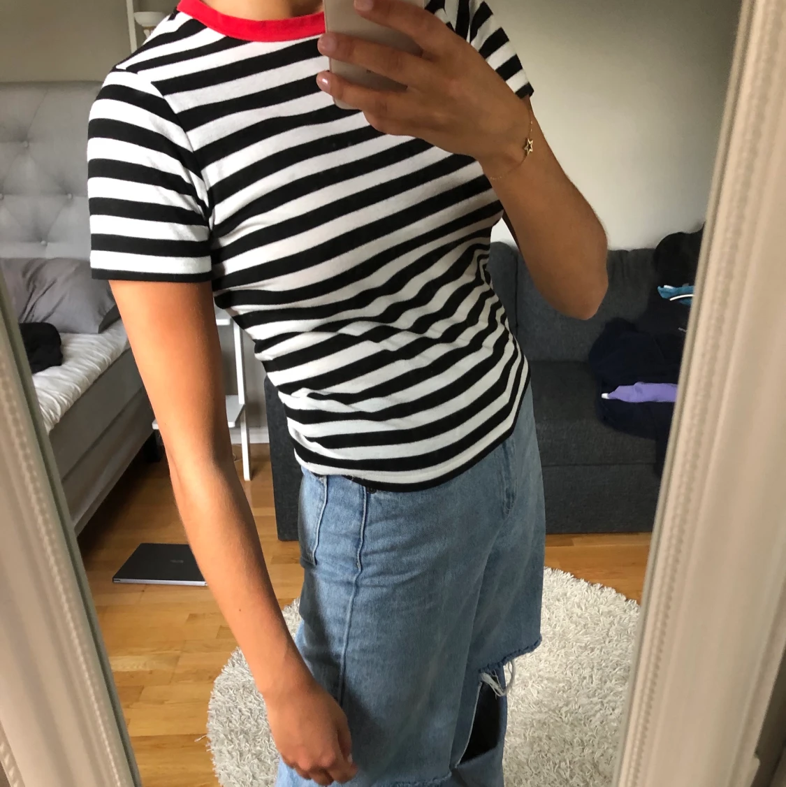 Randig T-shirt  - 90