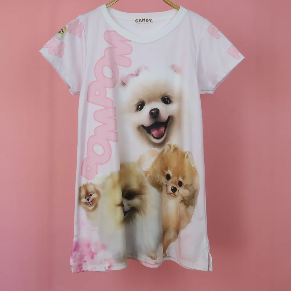 Helt ny/oanvänd babydoll klänning med pomeranian motiv 💕 . Klänningar.