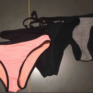  - 3 par bikinitrosor Storlek 34  Hämtas i Bromma eller skickas, köparen står då för frakt (18kr)
