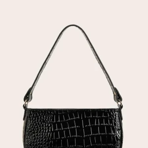 Axelväska  - Tänkte kolla om det finns något intresse vid att köpa min axelväska! Den är i krokodilmönster och väldigt glansig. Men riktigt fin. (Obs första bilden är lånad)