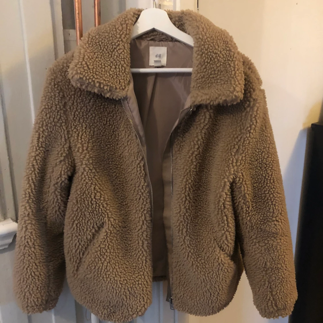 H&M Teddy jacka stl S - 90