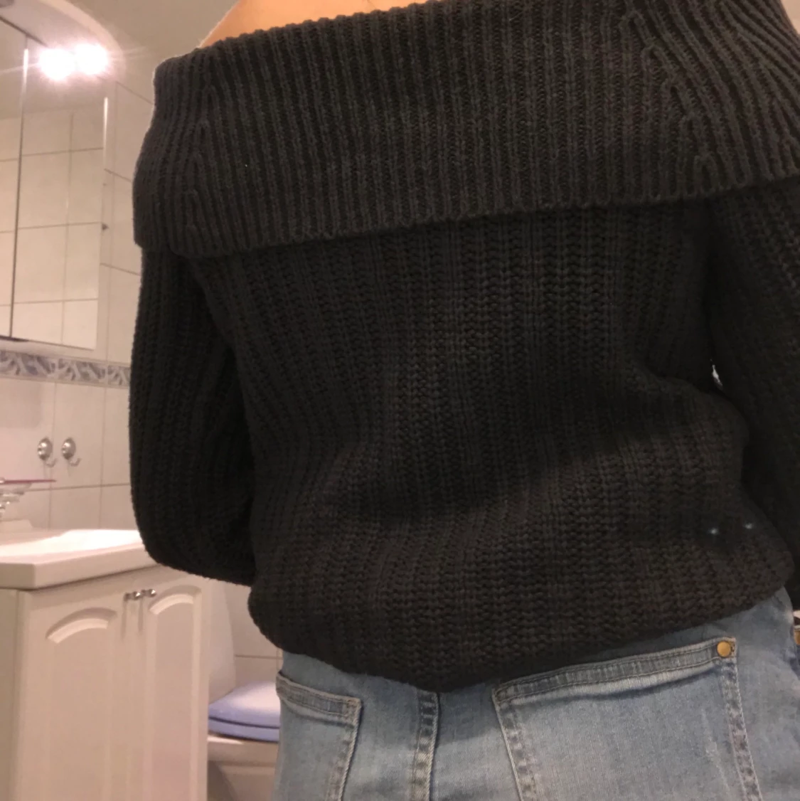 Stickad offshoulder  - 90