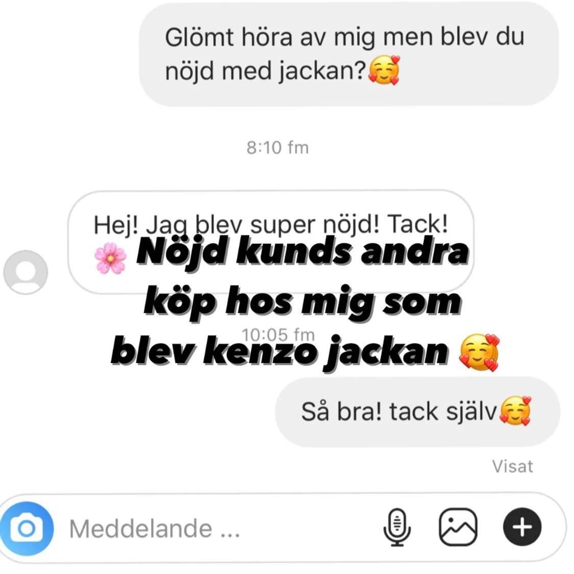 Nöjda kunder från instagram