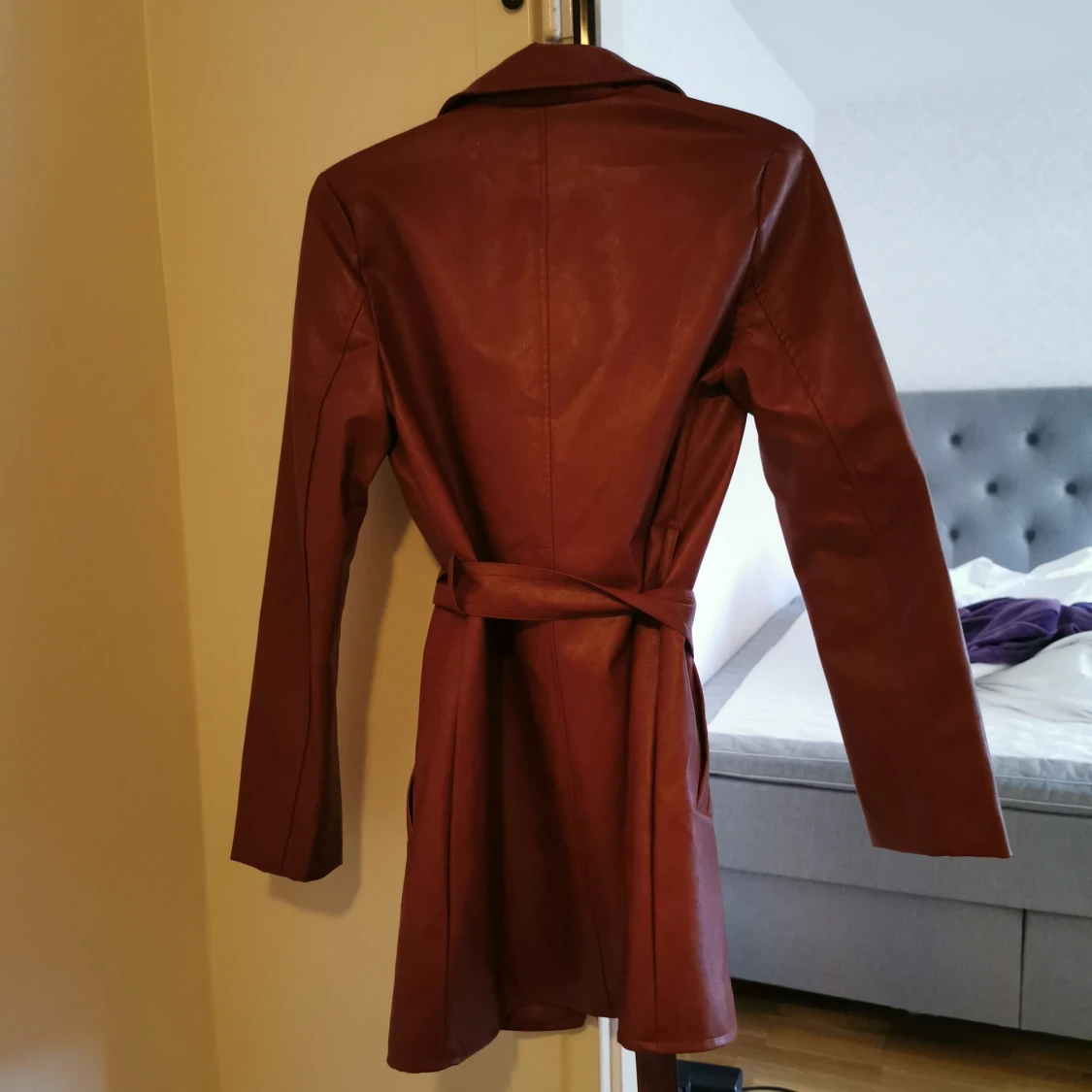 Brun skinnjacka nakd - 91