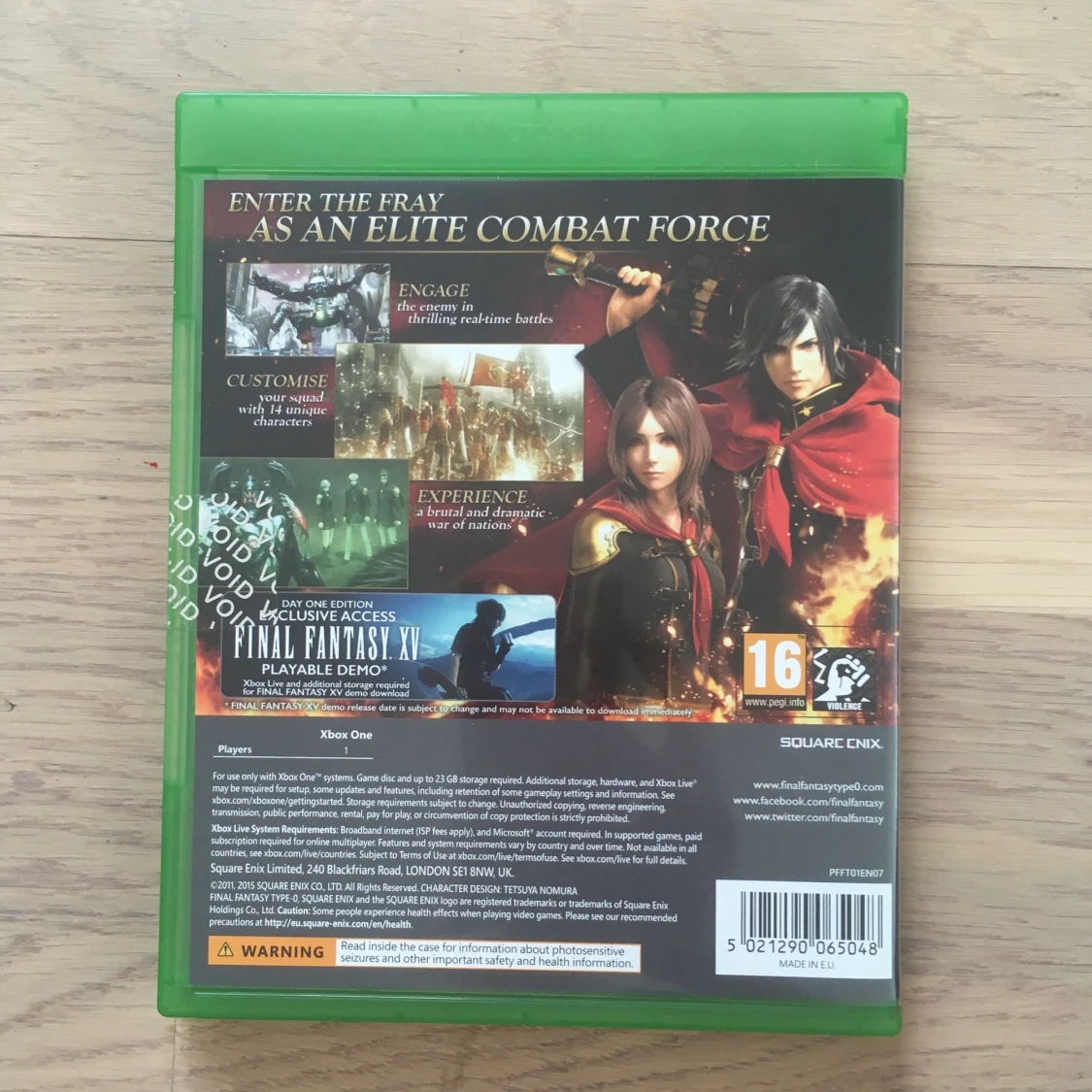 XBOX ONE SPEL: FINAL FANTASY TYPE 0 - 90