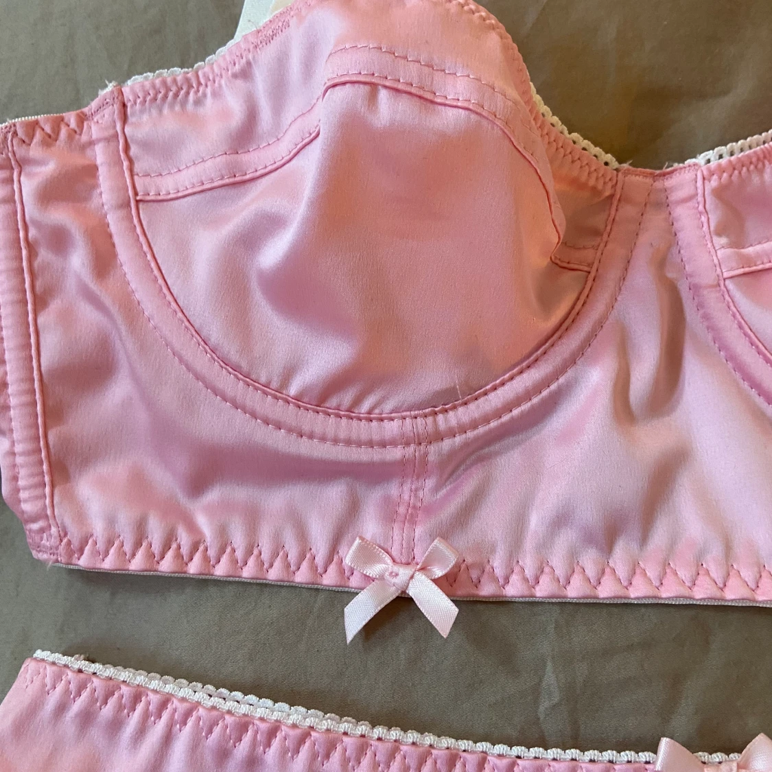 Underkläder rosa silke S  - 91