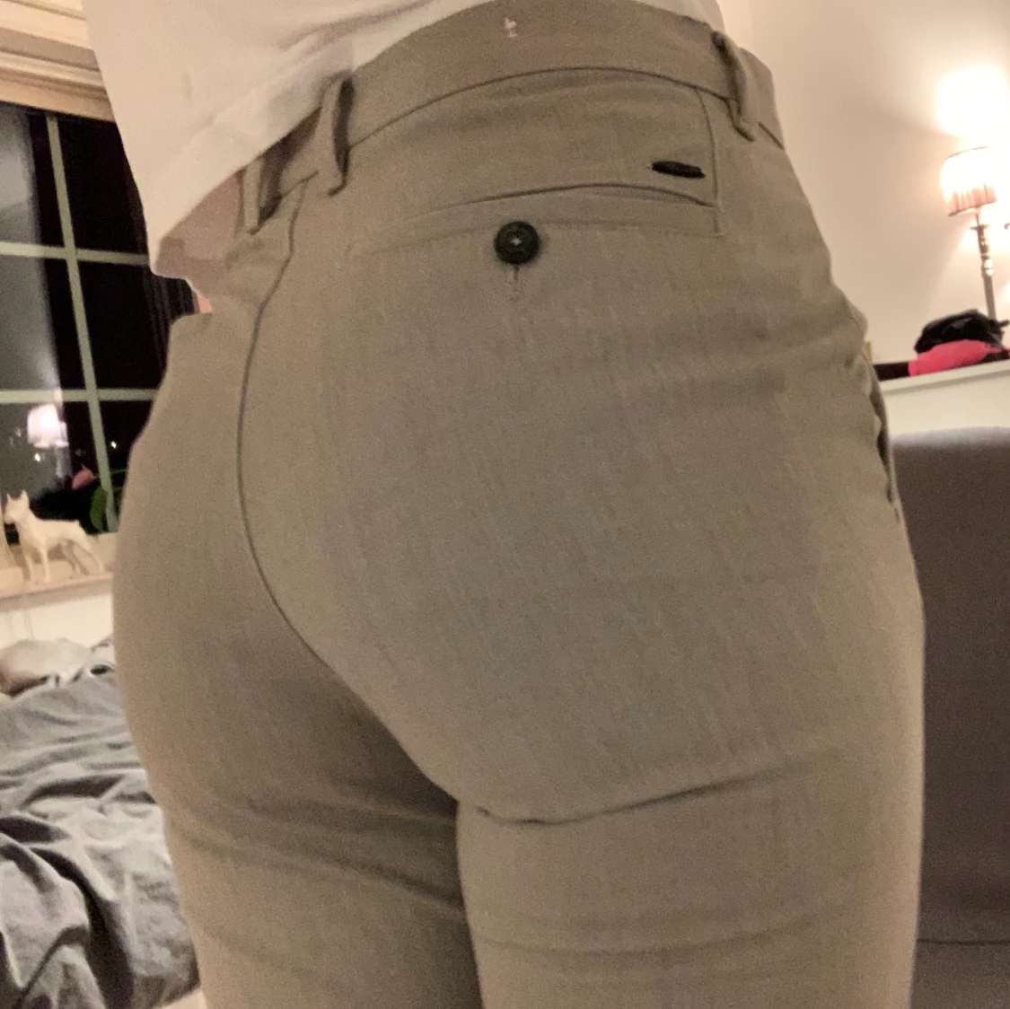 Grå kostymbyxor zara  - 90