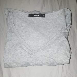 Säljer en helt vanlig grå t-shirt med V ringning och en insyning vid v ringningen. Köparen står för frakten (39kronor). Fråga privat om fler bilder