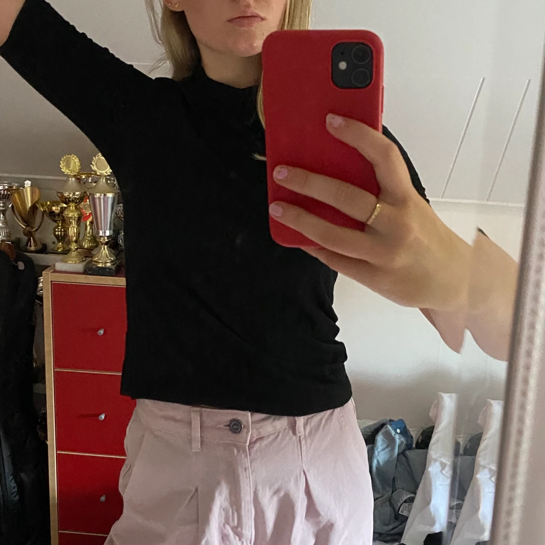 Basic svart topp - 90