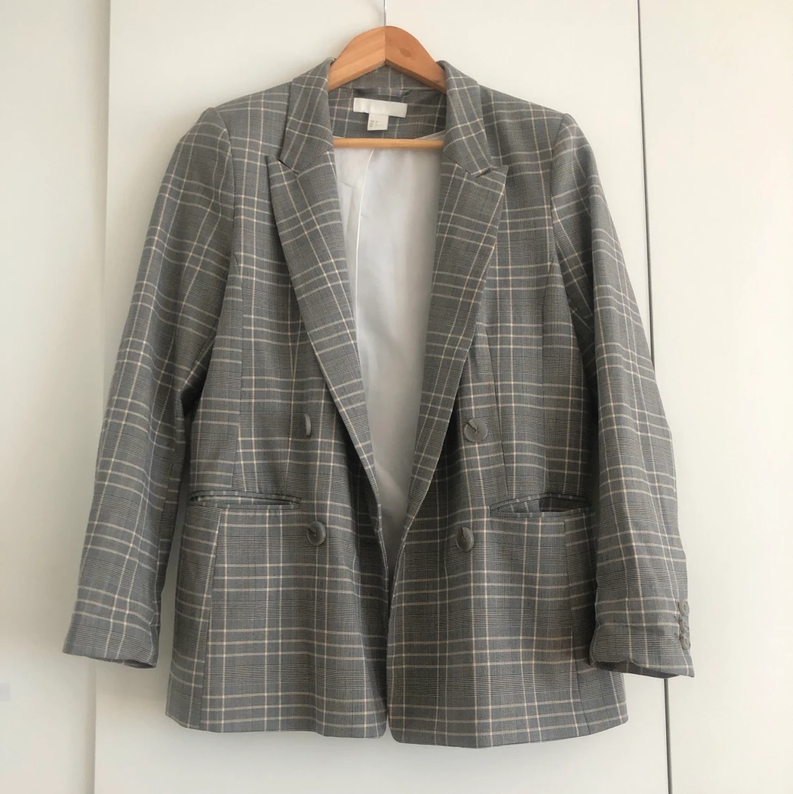 H&M rutig kavaj strl 36