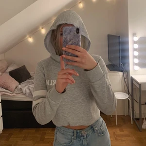 Grå hoodie - Mysig från hoodie Med stor luva i strl M