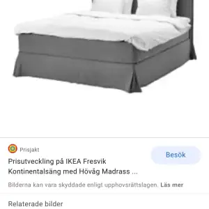Köpte en av de sista exemplaren av denna sängklädsel från Ikea men tyvärr kommer det inte till användning då vi köpte en annan säng. Klädseln passar på Ikeas sängar (160x200). Fin grå färg. Oöppnad kartong och som sagt en av de sista exemplaren.
