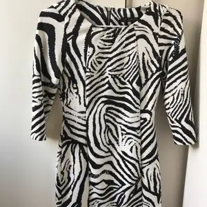 Zebra klänning från zara, knappt använd💕