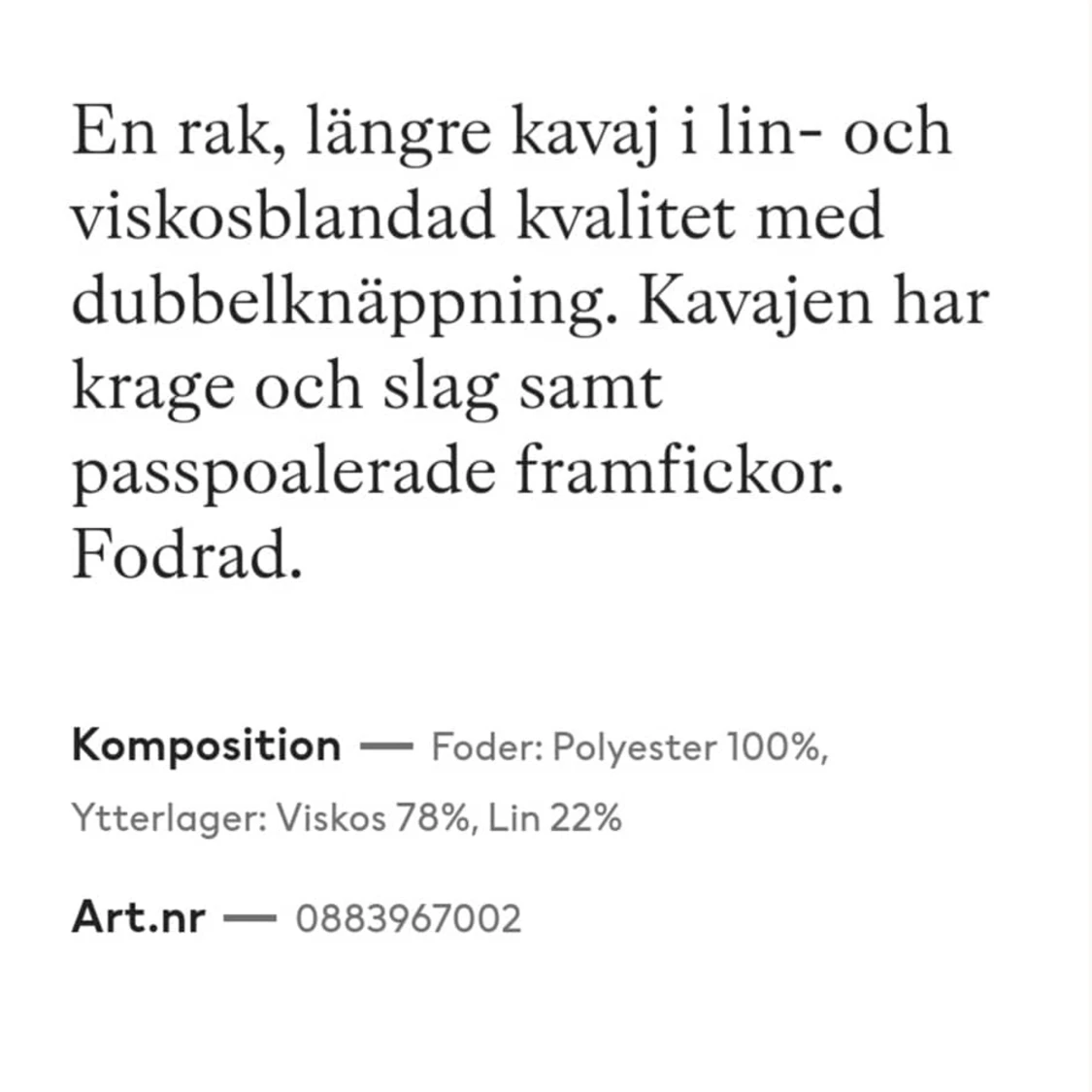 Ny kavaj från H&M. Strl 36 - 91