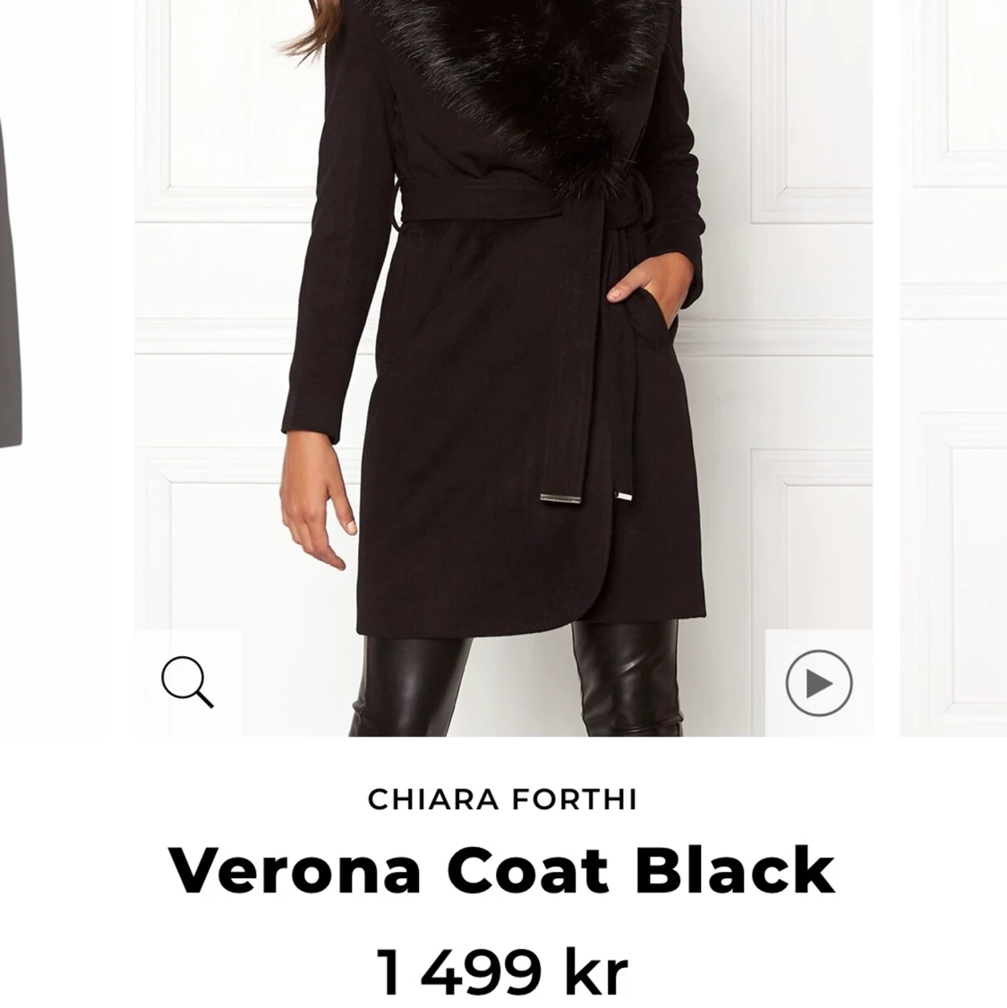 Kappa med päls krage