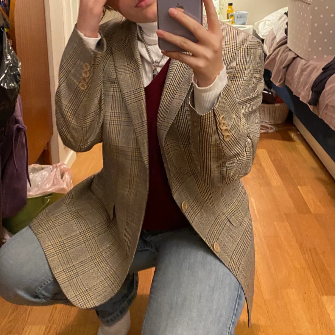 Rutig oversized blazer